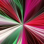 Vibrant dynamic light patterns showing active lifestyle